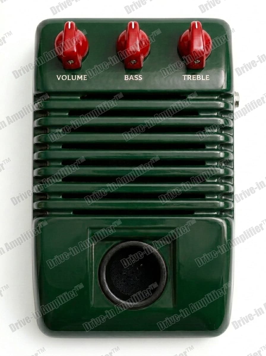 Colin Chapman Lotus amplifier with red knobs